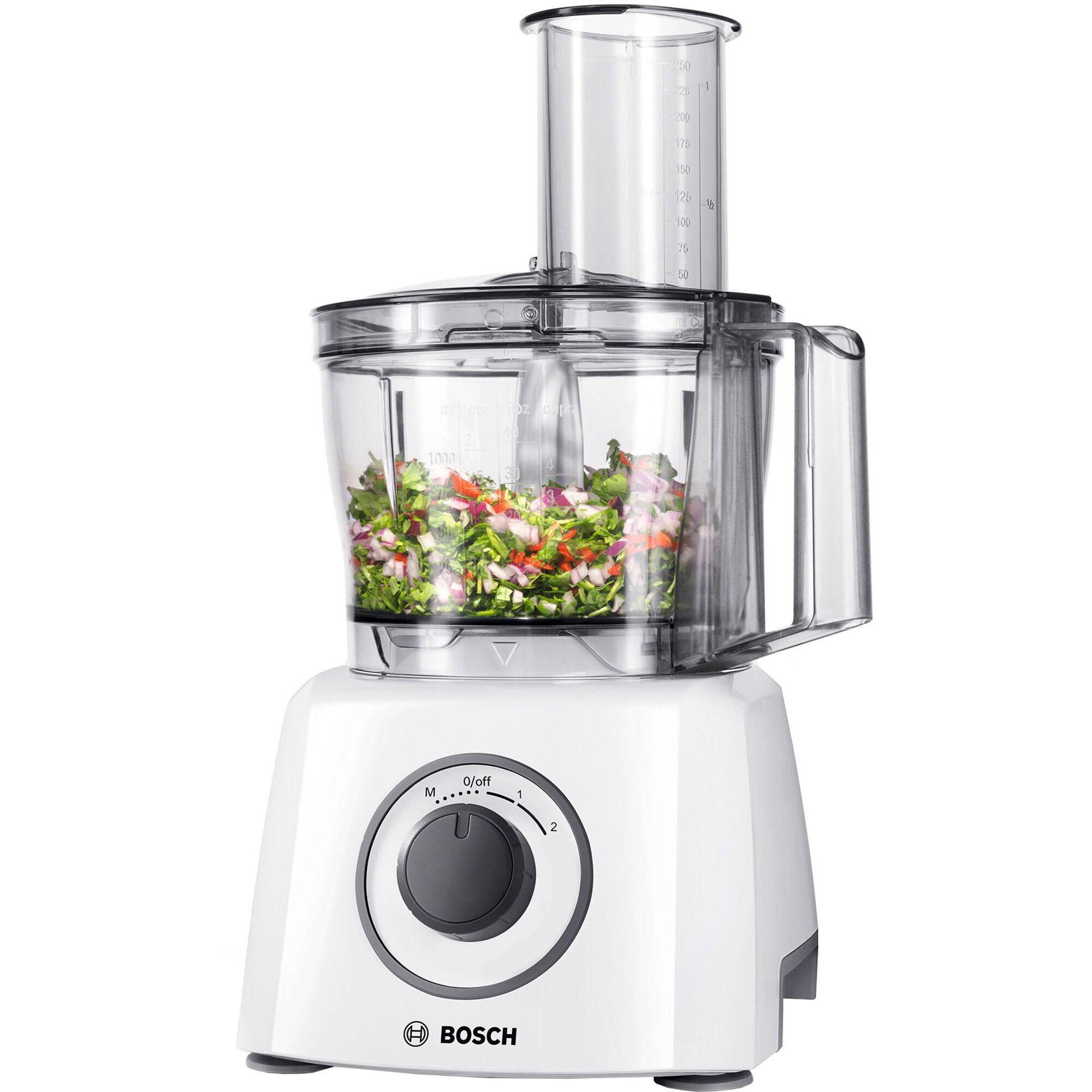 Bosch MCM3110W hvit kompakt foodprosessor
