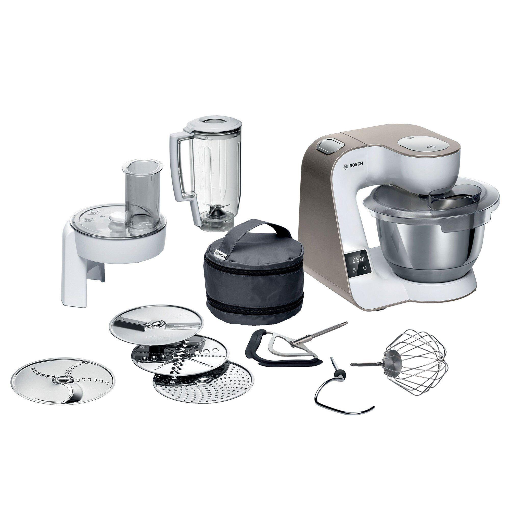 Bosch MUM5XW20 kjøkkenmaskin 1000W i hvit og champagne