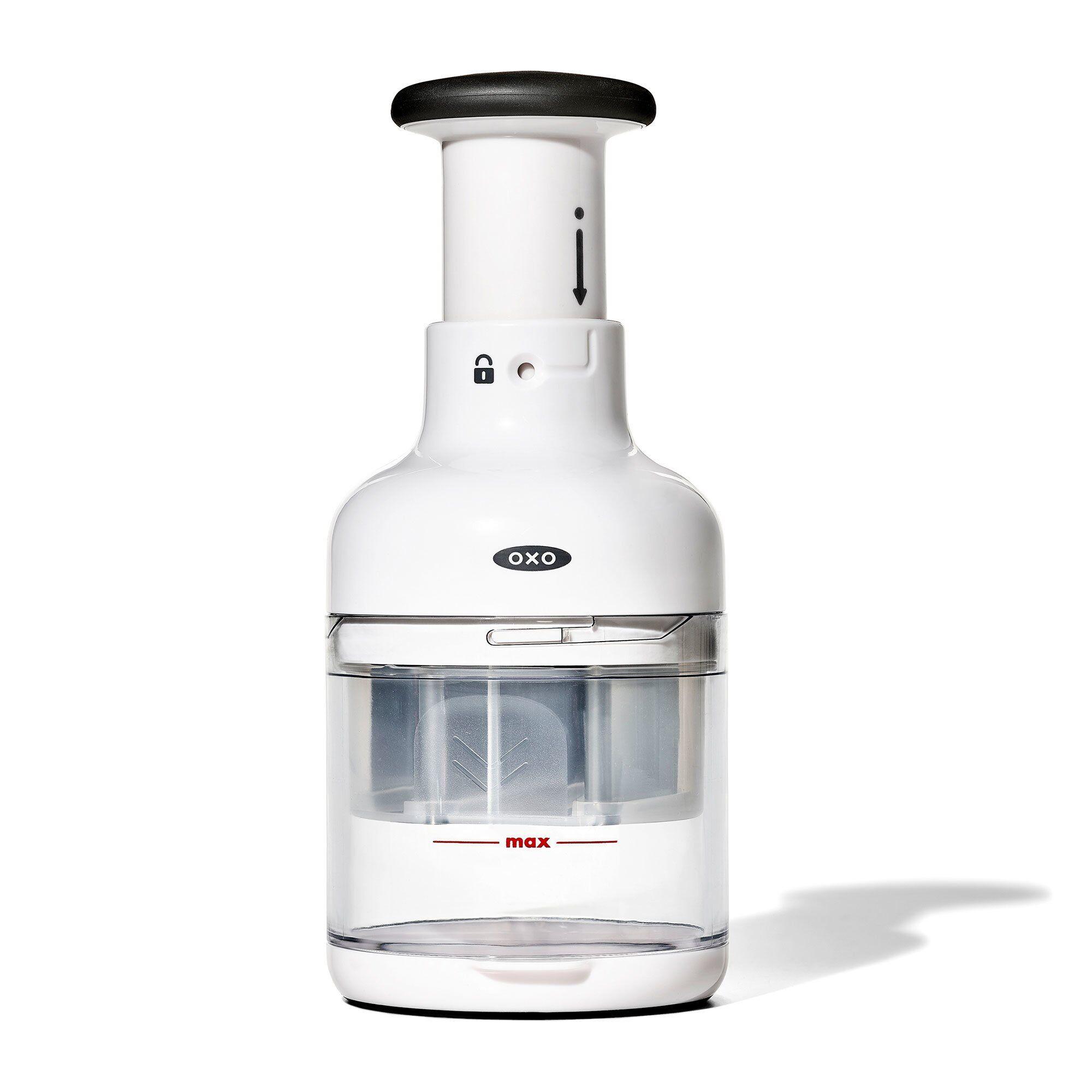 OXO manuell minihakker 250 ml hvit