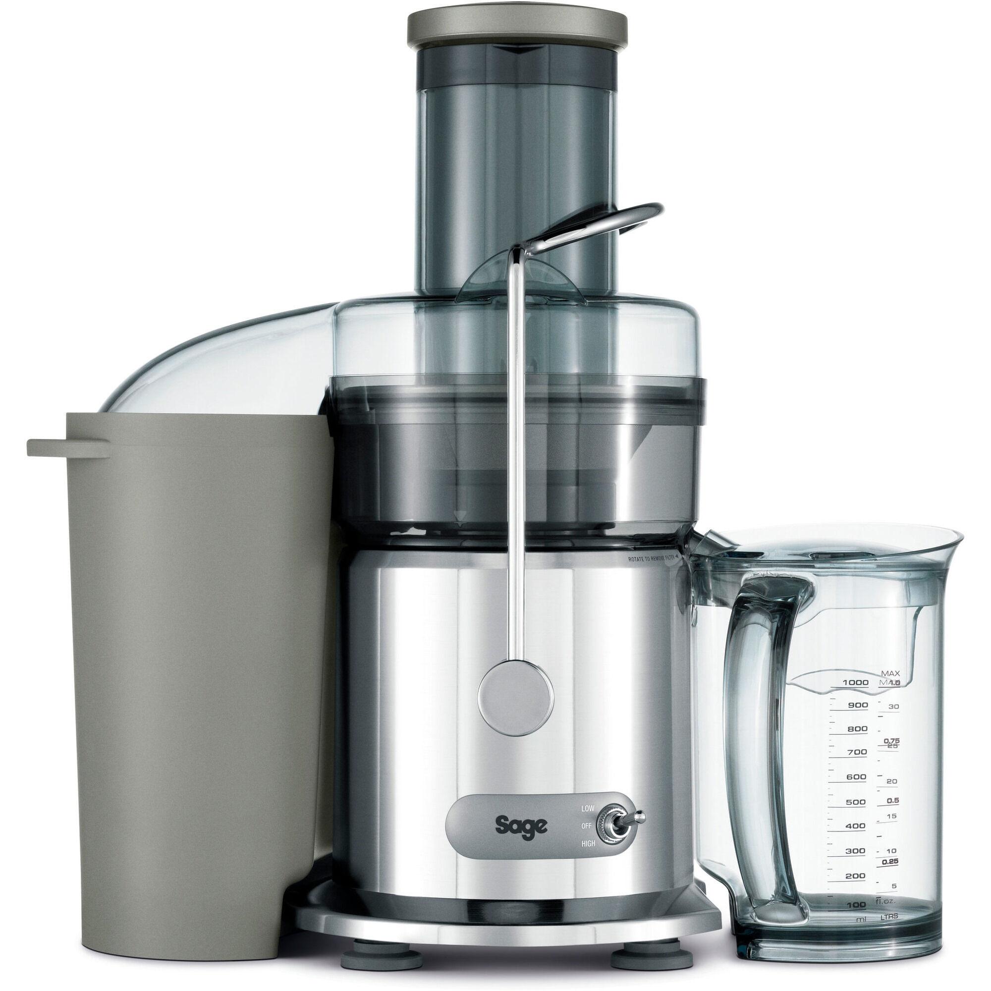 Sage The Nutri Juicer Cold råsaftsentrifuge, børstet rustfritt stål