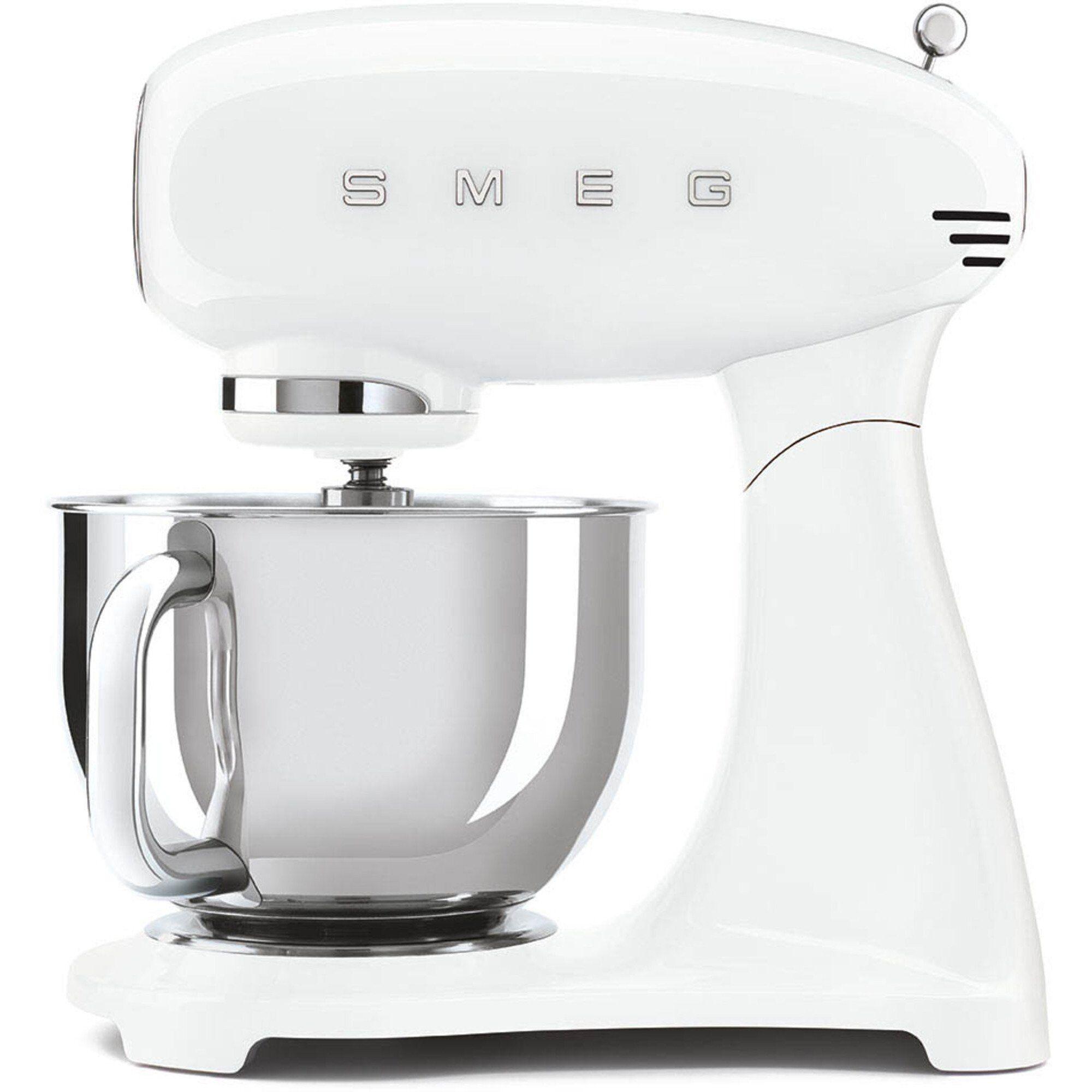 Smeg SMF03 kjøkkenmaskin i hvitt, forrige generasjon med 4,8 liters bolle